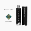iStorage datAshur PRO2 4 GB | Sicherer USB-Stick | FIPS 140-2 Level 3 zertifiziert | AES-XTS 256-Bit Hardwareverschlüsselung | Passwortgeschützt | Staub- und wassergeschützt |