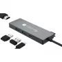 Techly IUSB32C-HUB4HPD Laptop-Dockingstation/Port-Replikator Kabelgebunden USB 3.2 Gen 2 (3.1 Gen 2) Typ-C Grau