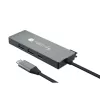 Techly IUSB32C-HUB4HPD Laptop-Dockingstation/Port-Replikator Kabelgebunden USB 3.2 Gen 2 (3.1 Gen 2) Typ-C Grau