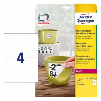 Selbstklebendes Etikett für Drucker Avery L4719REV-20