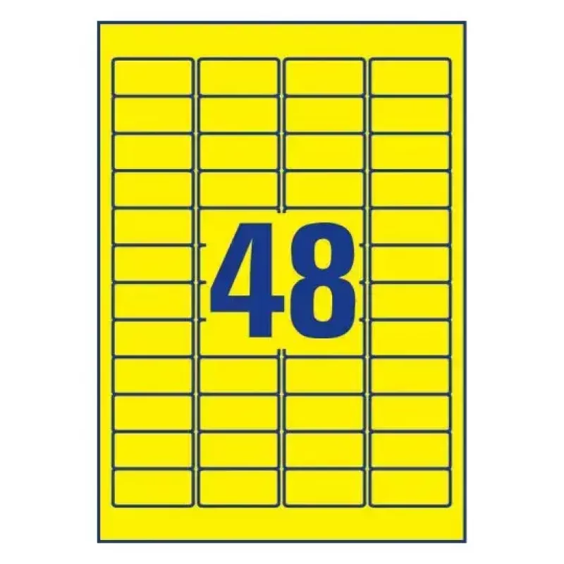 Selbstklebendes Etikett Rechteck Avery L6103-20