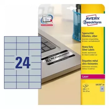 Selbstklebendes Etikett für Drucker Avery L6133-20