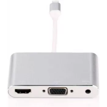 Microconnect LIGHT-HUB4 Schnittstellen-Hub Lightning 480 Mbit/s Silber