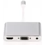 Microconnect LIGHT-HUB4 Schnittstellen-Hub Lightning 480 Mbit/s Silber