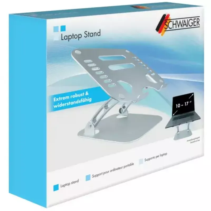 Laptopständer Schwaiger LPS1720 513 Silber Aluminium 50,8 cm