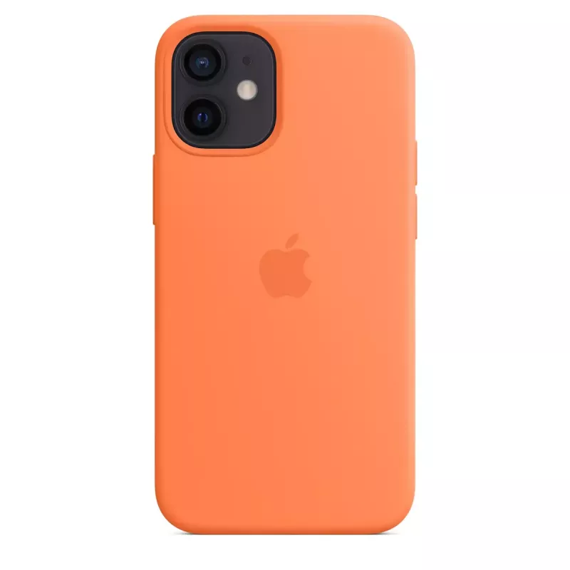 Cover Apple iPhone 12 mini Silicone Case mit MagSafe Kumquat