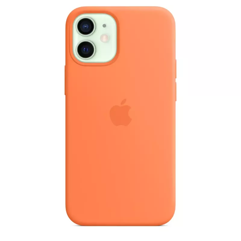 Cover Apple iPhone 12 mini Silicone Case mit MagSafe Kumquat