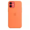 Cover Apple iPhone 12 mini Silicone Case mit MagSafe Kumquat