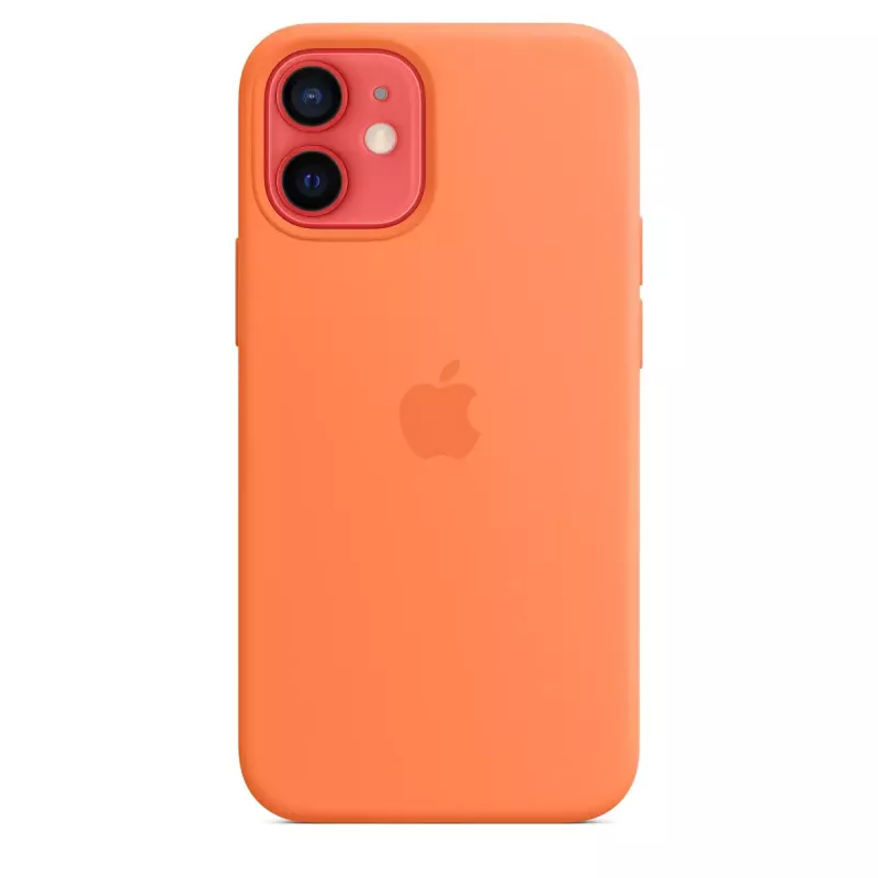 Cover Apple iPhone 12 mini Silicone Case mit MagSafe Kumquat