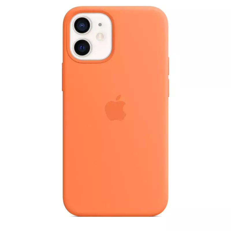 Cover Apple iPhone 12 mini Silicone Case mit MagSafe Kumquat