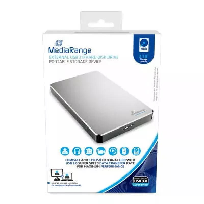 Externe Festplatte MediaRange 2TB 3.2 Gen 1 MR997