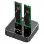 CoreParts MS-CLONER-SATA Speicher-Dockingstation USB 3.2 Gen 2 (3.1 Gen 2) Typ-C Schwarz
