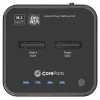 CoreParts MS-CLONER-SATA Speicher-Dockingstation USB 3.2 Gen 2 (3.1 Gen 2) Typ-C Schwarz