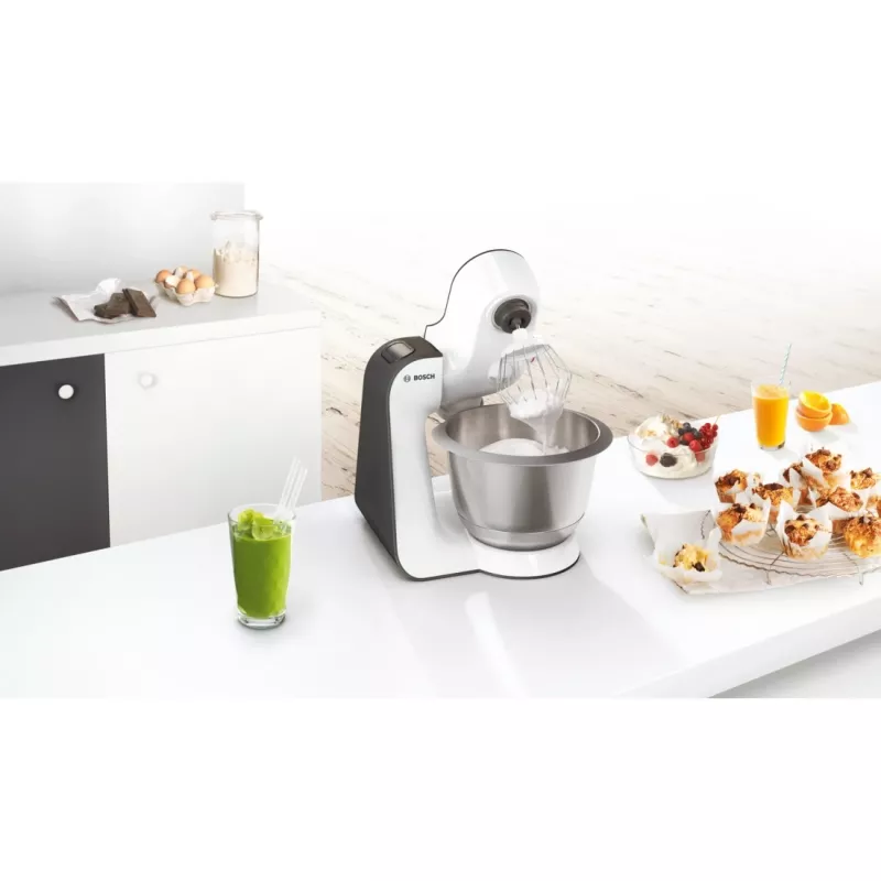 Bosch MUM5 Start Line Universalküchenmaschine 800 W 3,9 L Orange, Silber, Transparent, Weiß
