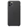 Cover Apple iPhone 11 Pro Max Leder Case Schwarz