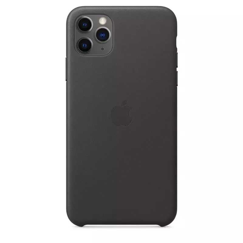 Cover Apple iPhone 11 Pro Max Leder Case Schwarz