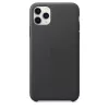 Cover Apple iPhone 11 Pro Max Leder Case Schwarz