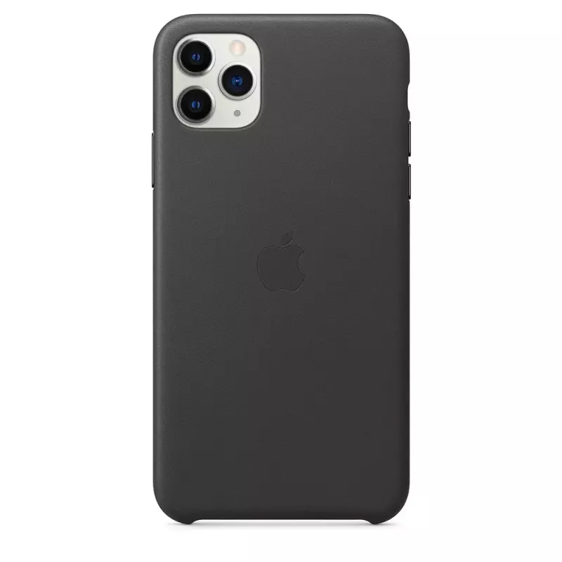 Cover Apple iPhone 11 Pro Max Leder Case Schwarz