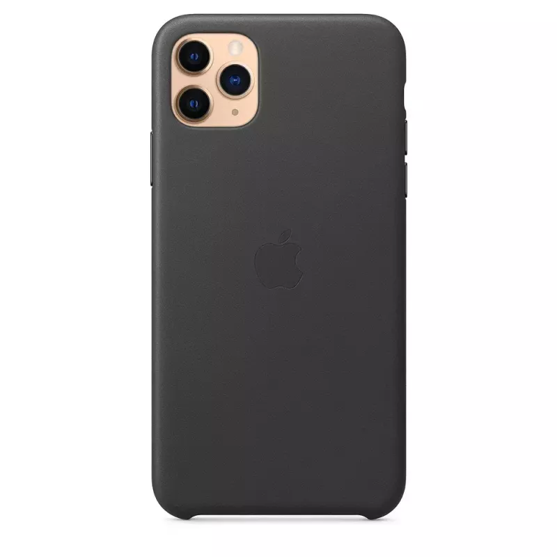 Cover Apple iPhone 11 Pro Max Leder Case Schwarz