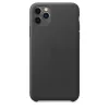 Cover Apple iPhone 11 Pro Max Leder Case Schwarz
