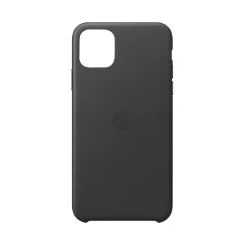 Cover Apple iPhone 11 Pro Max Leder Case Schwarz
