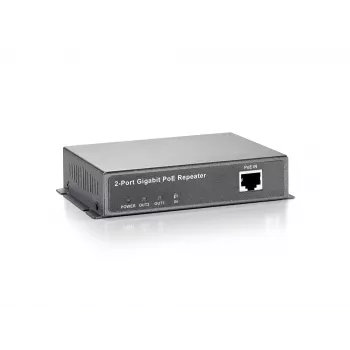LevelOne Gigabit PoE Repeater, kaskadierbar, 2 PoE-Ausgänge, Netzwerk-Repeater, 100 m, 1000 Mbit/s, Vollduplex, Halbduplex, 10/100/1000Base-T(X), IEEE 802.3x