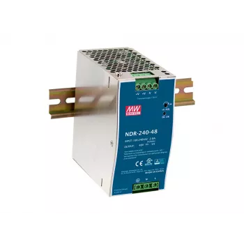 LevelOne 48V DC Industrielles Netzteil, 240W, DIN-Schiene, PoE-fähig