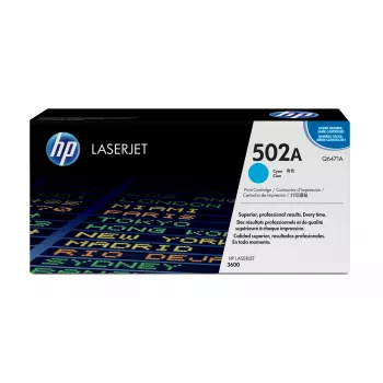 HP 502A Cyan Original LaserJet Tonerkartusche, 4000 Seiten, Cyan, 1 Stück