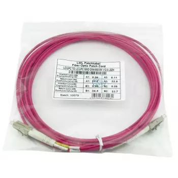 BlueOptics QK733A-BO InfiniBand-Glasfaserkabel 2 m 2x LC Violett