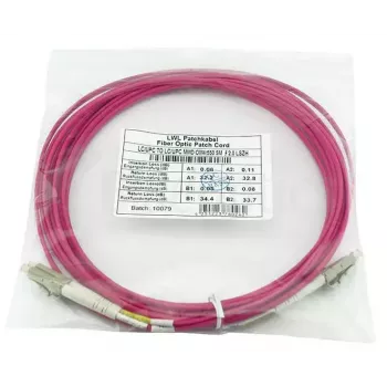 BlueOptics QK736A-BO InfiniBand Glasfaserkabel 30 m LC Violett