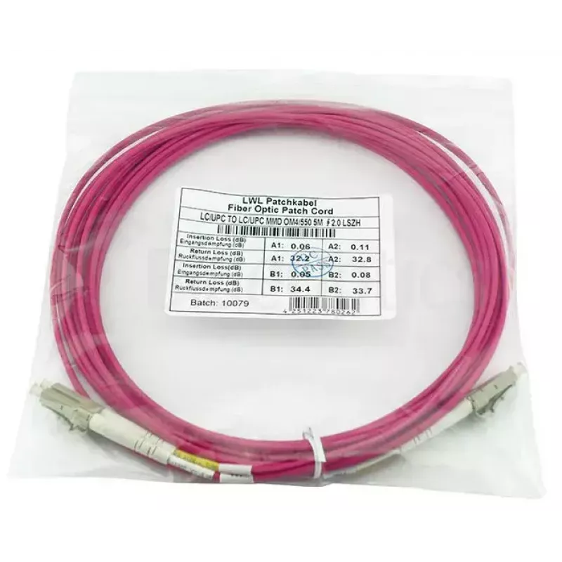 BlueOptics QK736A-BO InfiniBand Glasfaserkabel 30 m LC Violett