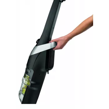 Rowenta RH8155WA Stabstaubsauger/Elektrobesen AC Trocken Zyklon Beutellos 0,9 L 750 W Schwarz, Silber, Gelb