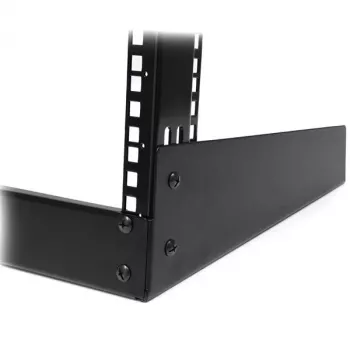 StarTech.com 2-Post 12U Desktop-Server-Rack, kleines offenes 19-Zoll-Computer-Rack, kompaktes Netzwerk-Rack für AV-/Studio-/Daten-/IT-Equipment – freistehendes Zwei-Post-Rack für Heim-/Büroanwendungen
