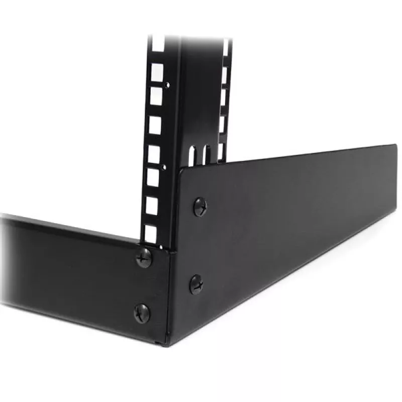 StarTech.com 2-Post 12U Desktop-Server-Rack, kleines offenes 19-Zoll-Computer-Rack, kompaktes Netzwerk-Rack für AV-/Studio-/Daten-/IT-Equipment – freistehendes Zwei-Post-Rack für Heim-/Büroanwendungen