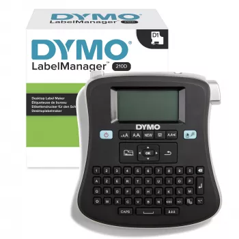 DYMO LabelManager ® ™ 210D - AZERTY, D1, Thermotransfer, 180 x 180 DPI, 12 mm/s, Schwarz, Silber