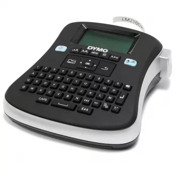 DYMO LabelManager ® ™ 210D - AZERTY, D1, Thermotransfer, 180 x 180 DPI, 12 mm/s, Schwarz, Silber