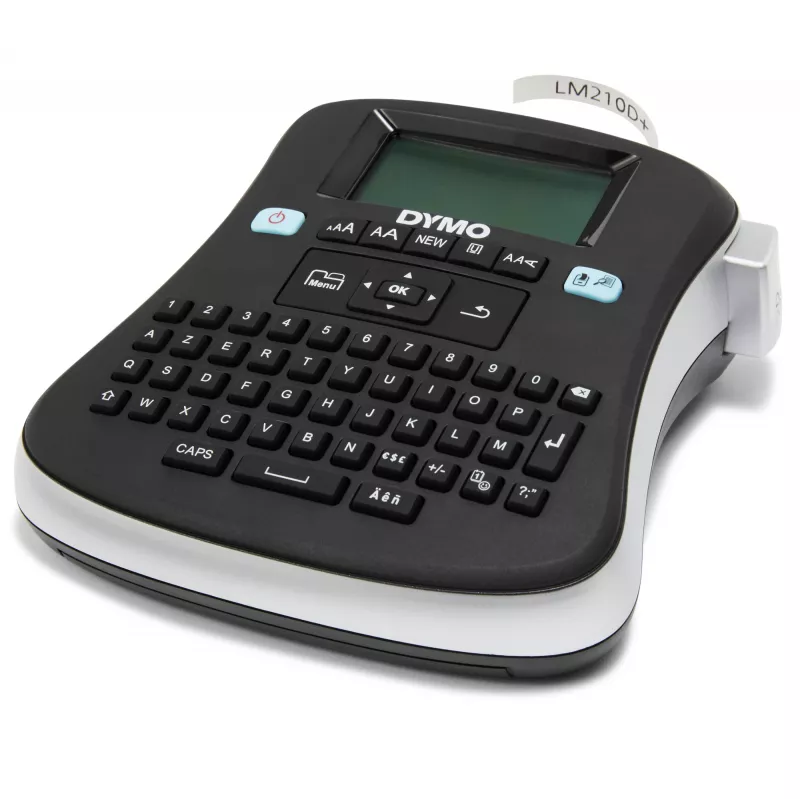 DYMO LabelManager ® ™ 210D - AZERTY, D1, Thermotransfer, 180 x 180 DPI, 12 mm/s, Schwarz, Silber