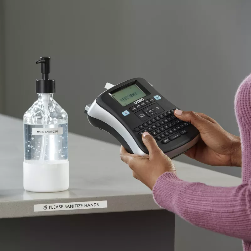 DYMO LabelManager ® ™ 210D - AZERTY, D1, Thermotransfer, 180 x 180 DPI, 12 mm/s, Schwarz, Silber
