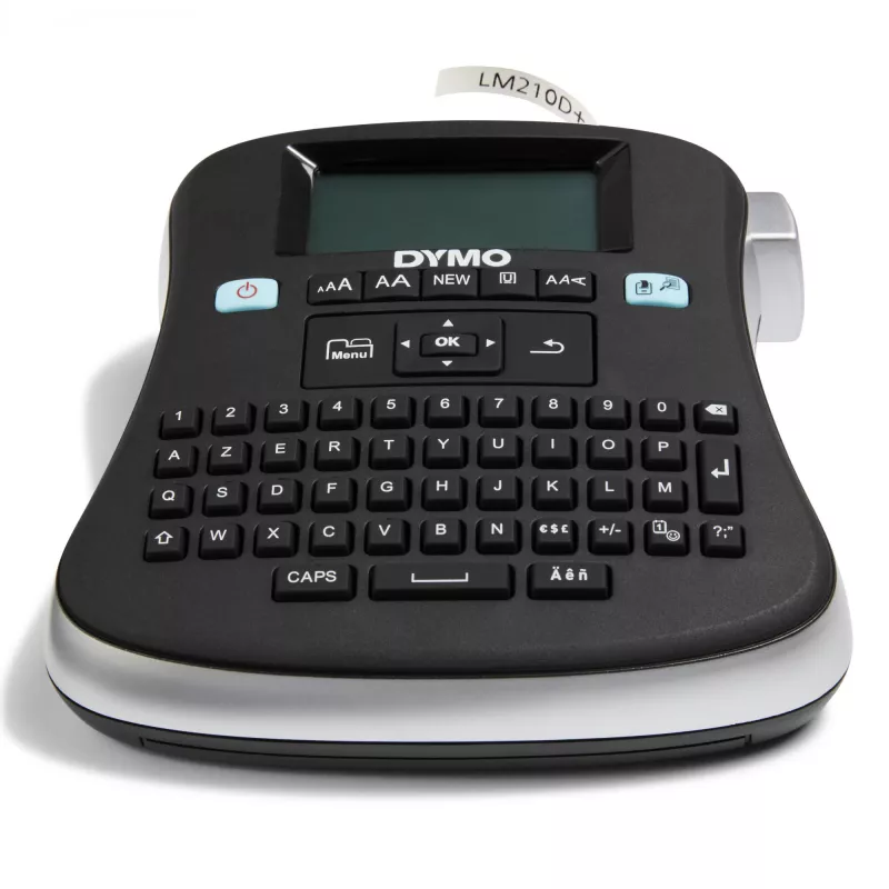 DYMO LabelManager ® ™ 210D - AZERTY, D1, Thermotransfer, 180 x 180 DPI, 12 mm/s, Schwarz, Silber