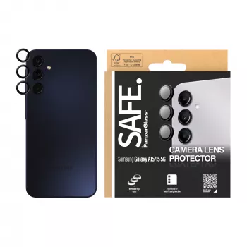 Kamera-Linsenschutz PanzerGlass SAFE. für Samsung Galaxy A15 Schwarz Kratzfest Stoßfest