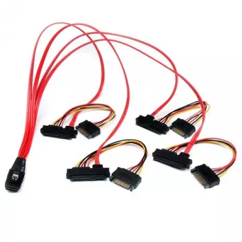 StarTech.com 50 cm internes Serial Attached SCSI Mini-SAS-Kabel - SFF-8087 auf 4x SFF-8482