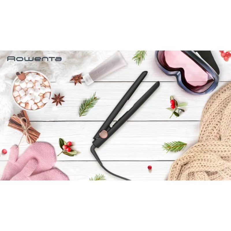 Rowenta Ultimate Experience SF8210 Glätteisen Warm Black, Copper 2,7 m