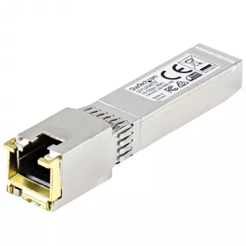 StarTech.com MSA-konformer SFP+-Transceivermodul - 10GBASE-T ~ MSA unkodiertes SFP+-Modul - 10GBASE-T - SFP auf RJ45 Cat6/Cat5e - 10GE Gigabit Ethernet SFP+ - RJ-45 30m