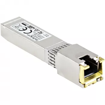StarTech.com MSA-konformer SFP+-Transceivermodul - 10GBASE-T ~ MSA unkodiertes SFP+-Modul - 10GBASE-T - SFP auf RJ45 Cat6/Cat5e - 10GE Gigabit Ethernet SFP+ - RJ-45 30m