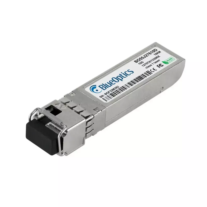 SFP+ Glasfaser-Transceiver BLUEOPTICS SFP10G-BX1270-BO, 10 Gbit/s, 3,3 V, Metallgehäuse