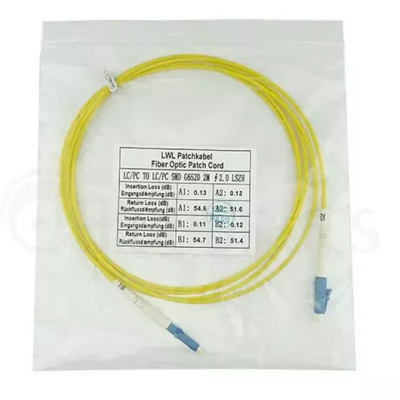 BlueOptics SFP2121BU20MK InfiniBand-Glasfaserkabel 20 m LC Gelb