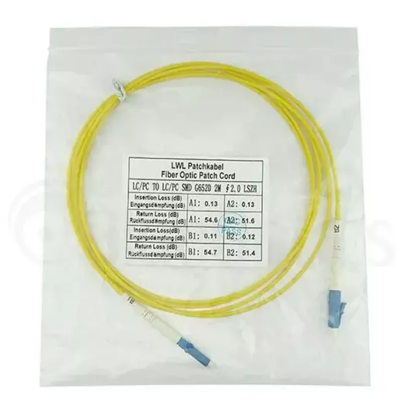 BlueOptics SFP2121BU50MK InfiniBand Glasfaserkabel 50 m LC Gelb