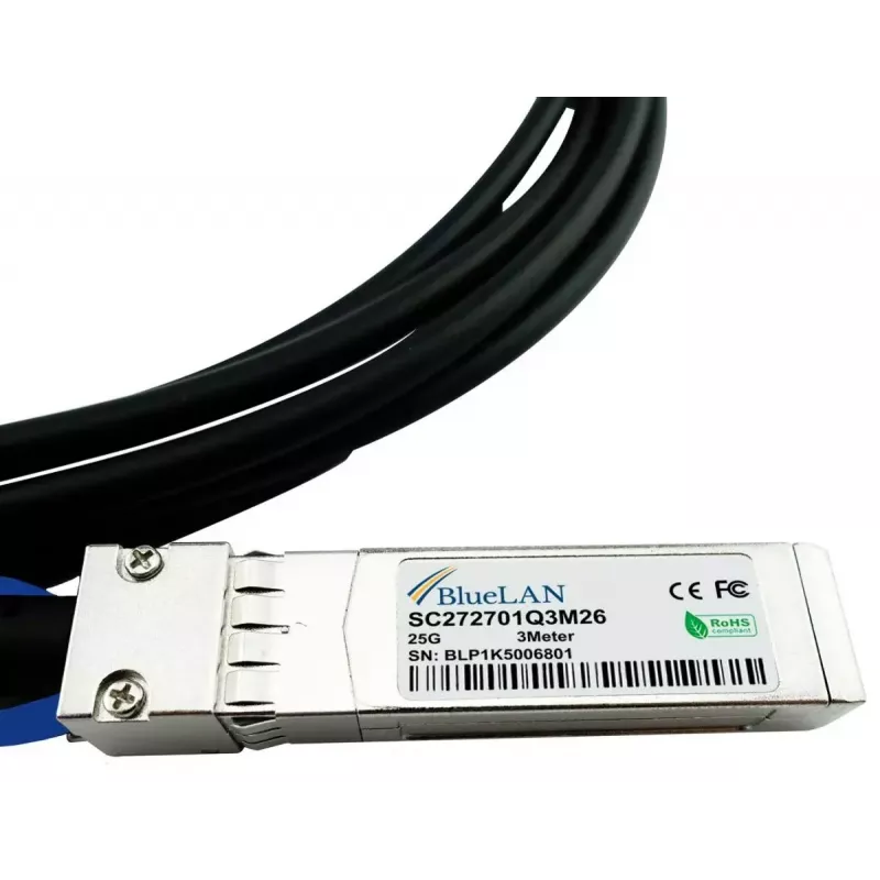 SFP28-DAC-Kabel BlueOptics SFP28-DAC-1M-AT-BL 1m Stecker/Stecker