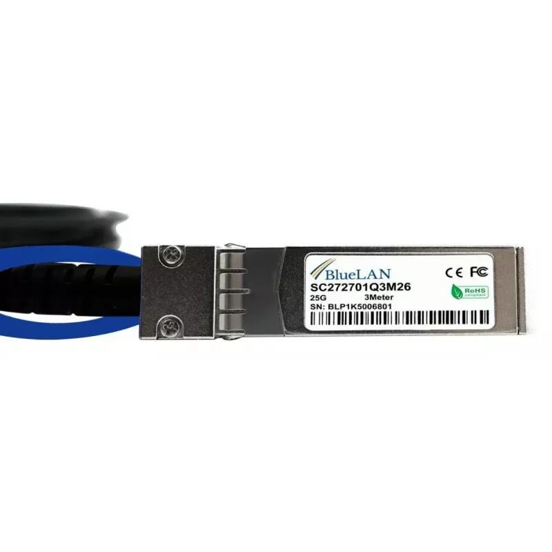 SFP28-DAC-Kabel BlueOptics SFP28-DAC-1M-AT-BL 1m Stecker/Stecker