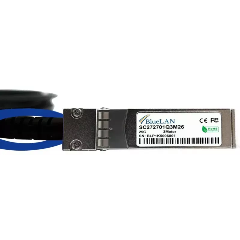 SFP28 DAC Kabel BlueOptics SFP28-DAC-1M-ZY-BL 1m SFP28 Buchse